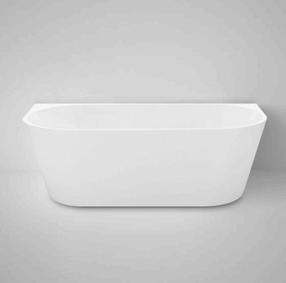 Verona 1500x750x580 Matte White Back to Wall Bathtub NF