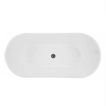 Viva 1500x750x720 Gloss White High Back Bathtub NF