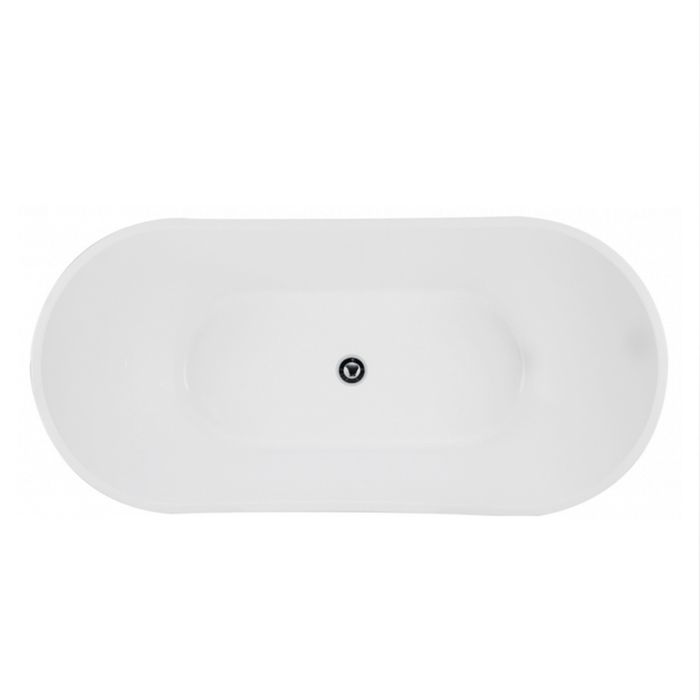 Viva 1500x750x720 Gloss White High Back Bathtub NF