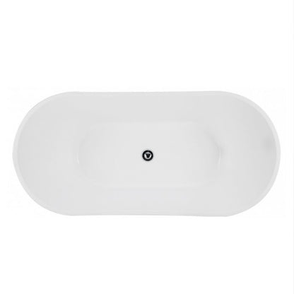 Viva 1500x750x720 Gloss White High Back Bathtub NF