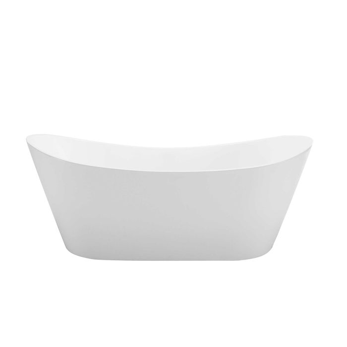 Viva 1700x800x720 Gloss White High Back Bathtub NF