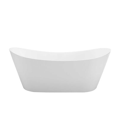 Viva 1700x800x720 Gloss White High Back Bathtub NF