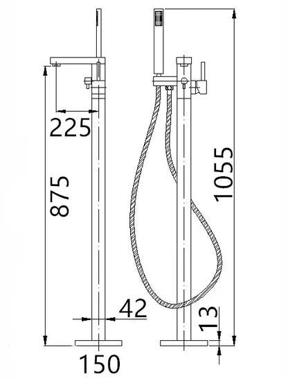 Inspire Taran Floor Standing Mixer