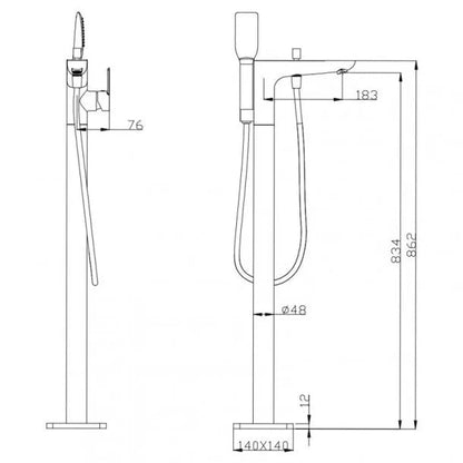 Inspire Evio Floor Standing Mixer