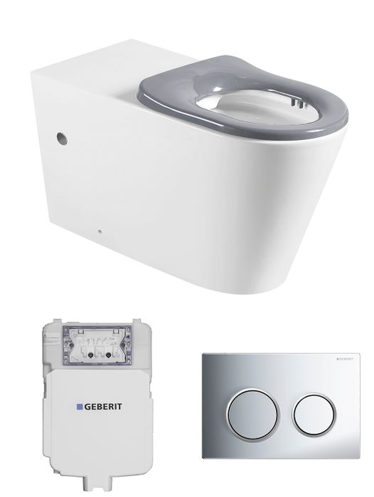 INSPIRE BELLA BACK TO WALL RIMLESS TOILET SUITE