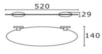 Icon Glass Shelf With Railing