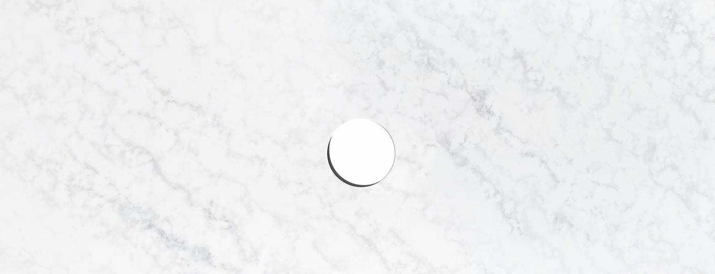 Solid Surface 1200x465x20 Cloudy Carrara Top