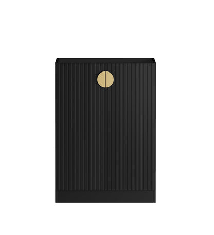 Marlo Fluted Laundry 630 Black Base Cabinet