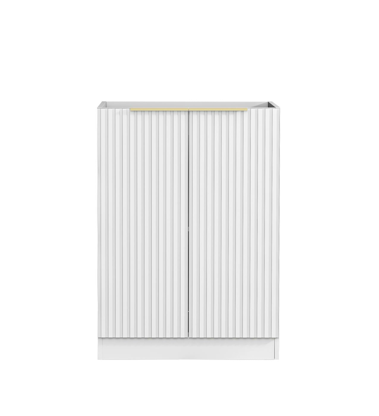 Noosa Fluted Laundry 630 White Base Cabinet