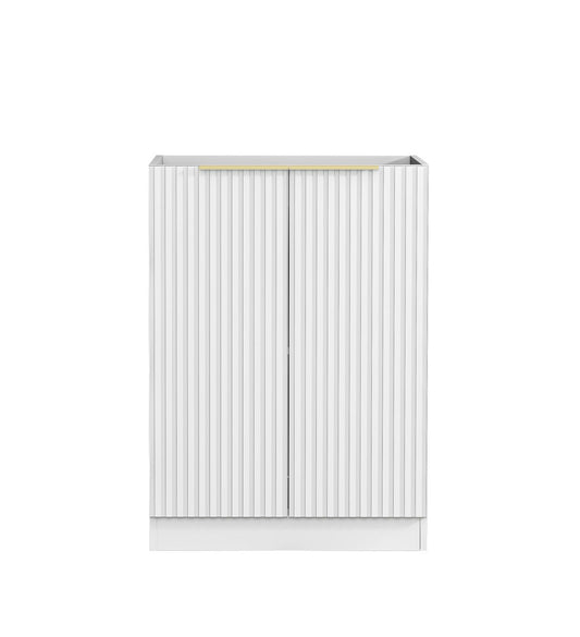 Noosa Fluted Laundry 630 White Base Cabinet