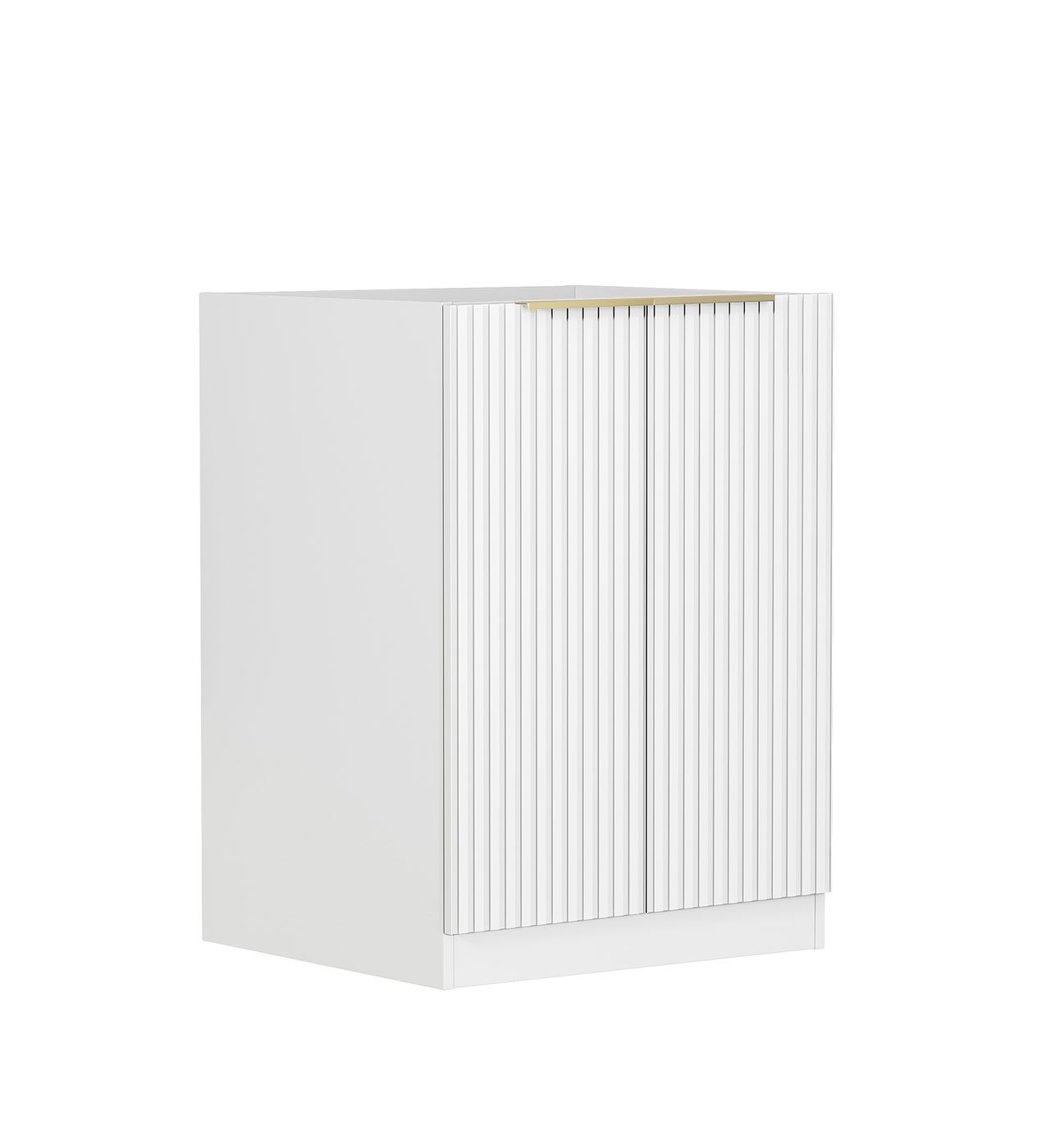 Noosa Fluted Laundry 630 White Base Cabinet