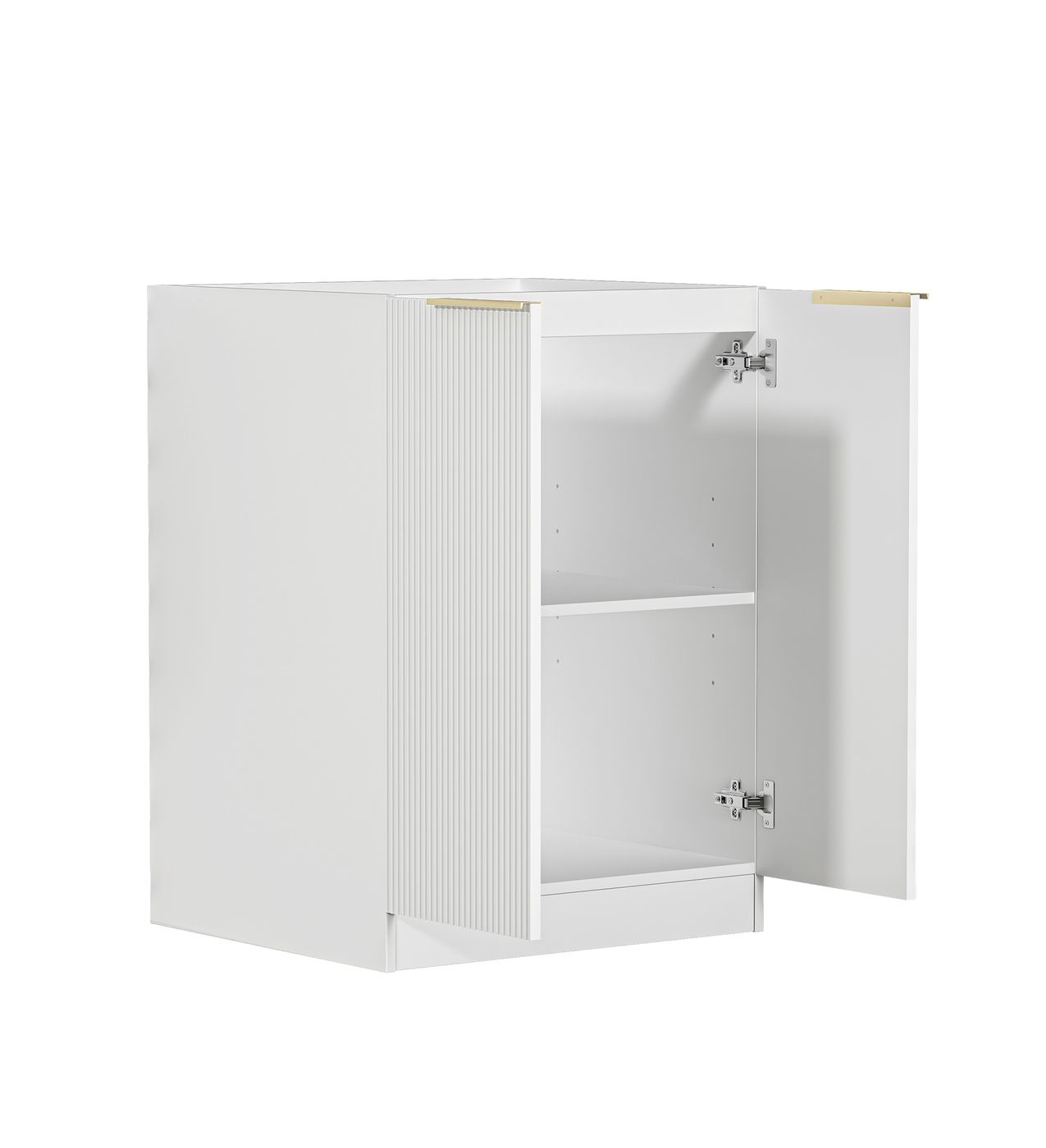 Noosa Fluted Laundry 630 White Base Cabinet