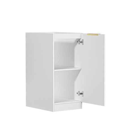 Bondi Fluted Laundry 415 White Base Cabinet