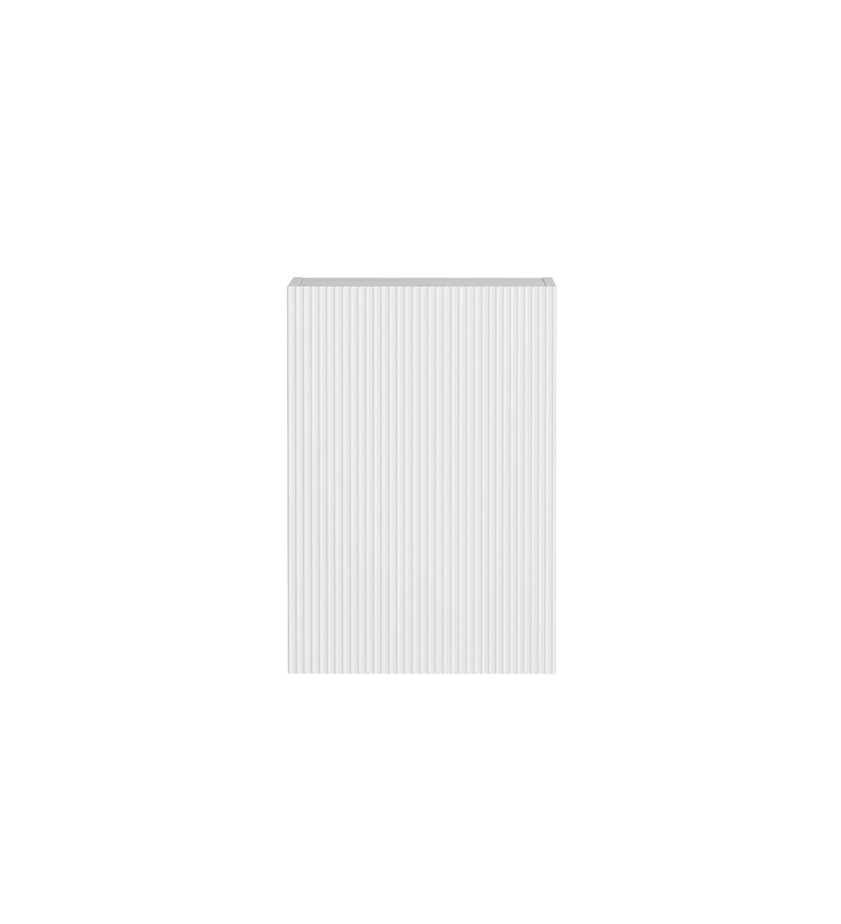 Laundry Kit 1715B Bondi Fluted White with Natural Carrara Marble Top