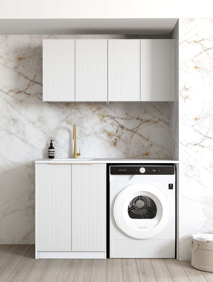 Laundry Kit 1305B Bondi Fluted White with Pure White Top