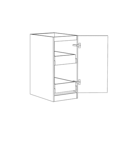 Hampton Laundry 415 White Base Cabinet with internal Drawer