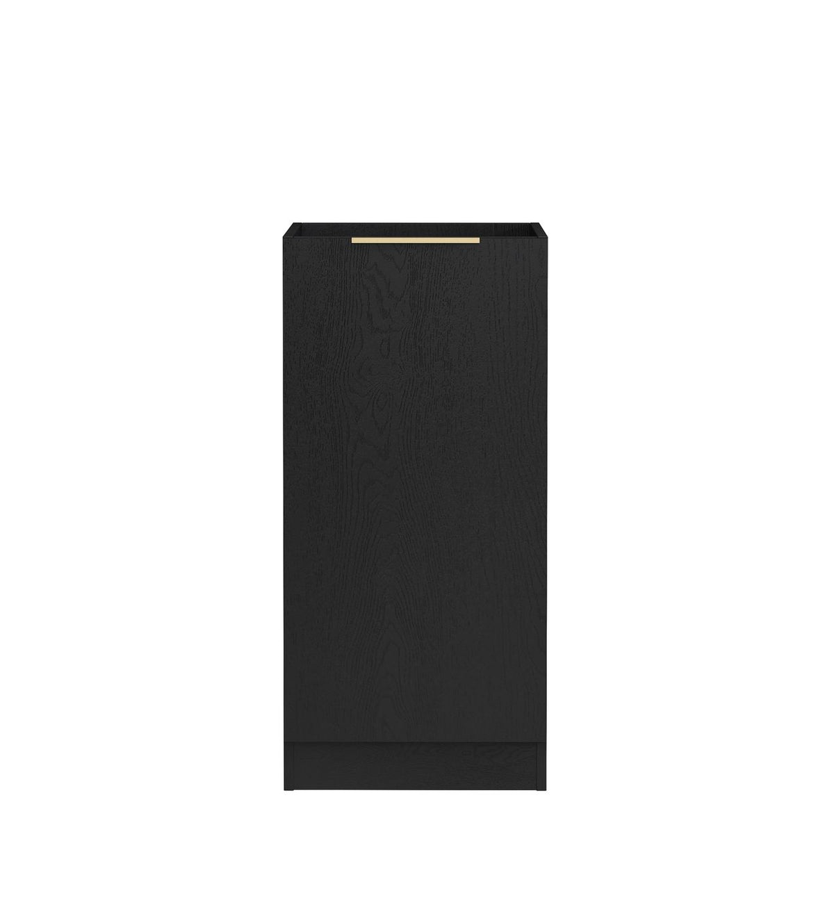 Byron/Bondi Black Oak Base Laundry Cabinet with 1060mm Pure White Top