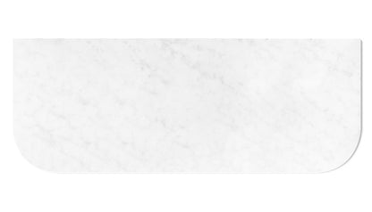 Bondi 1200x460x20 Solid Surface Cloudy Carrara Top No Hole
