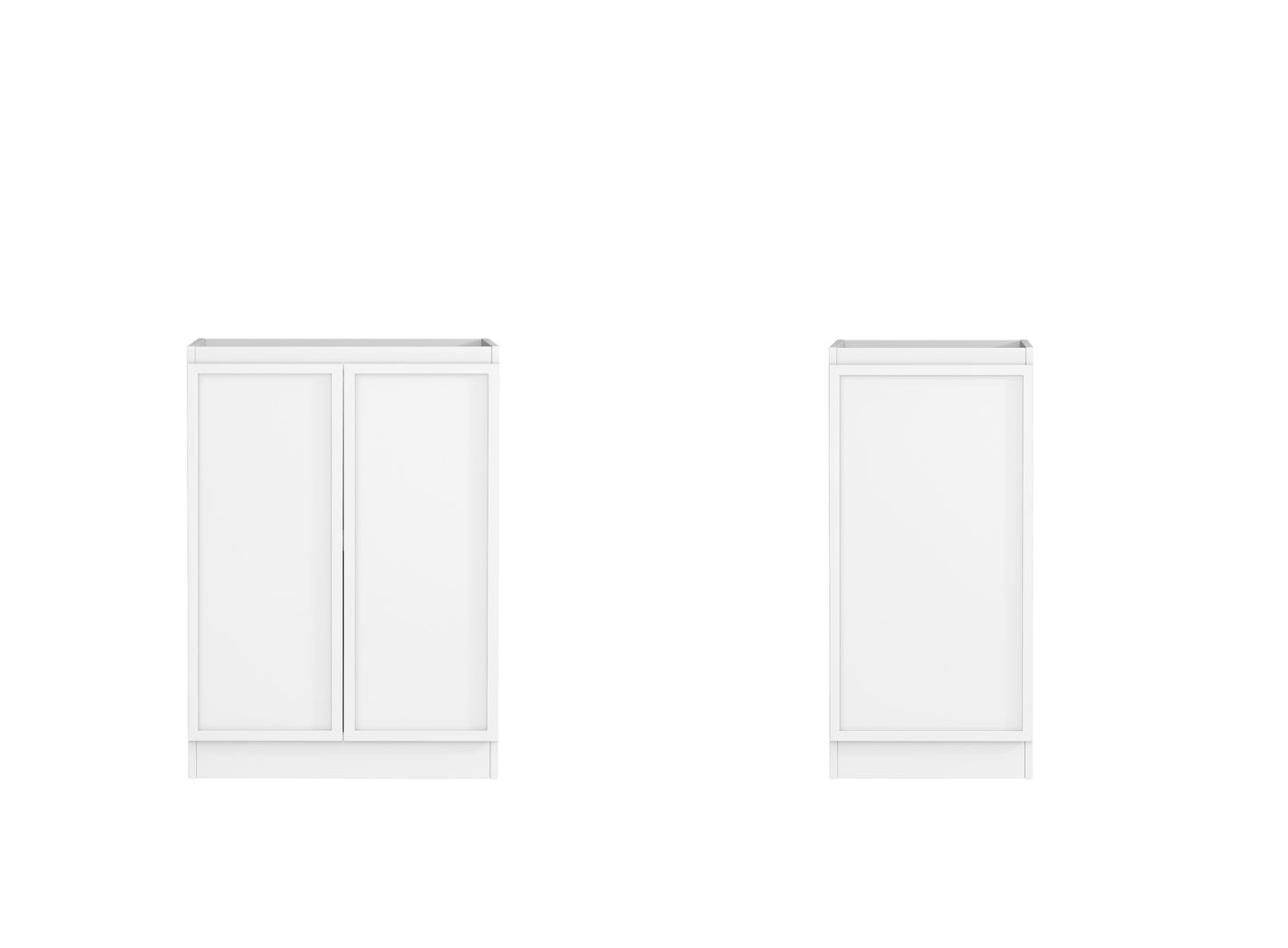 Hampshire White Base Laundry Cabinet with 1060mm Pure White Top
