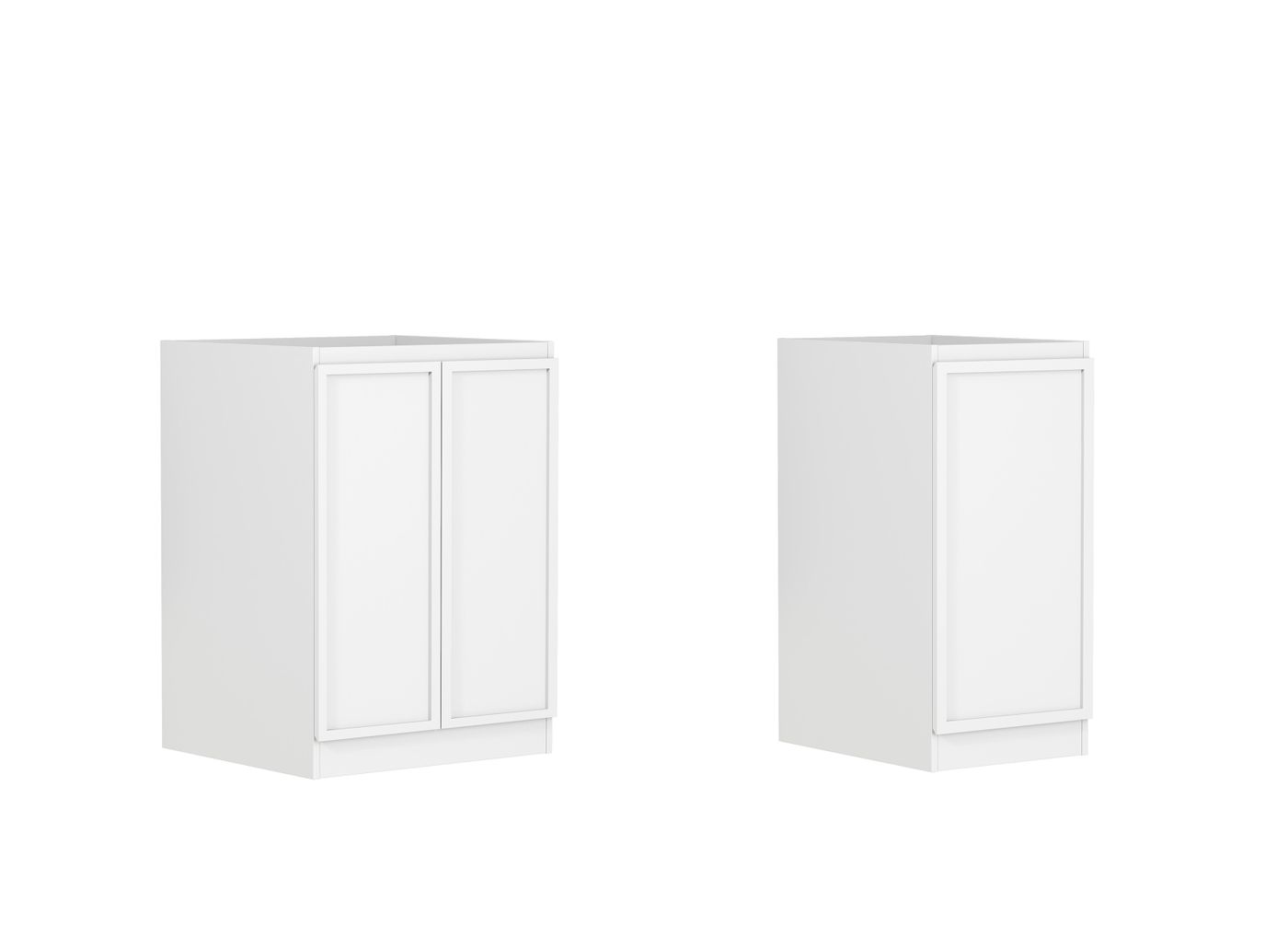 Hampshire White Base Laundry Cabinet with 1060mm Pure White Top