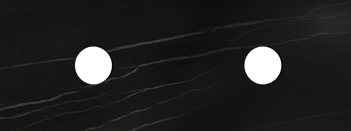 Rock Plate Stone 1500x465x15 Empire Black - Above Counter No Taphole