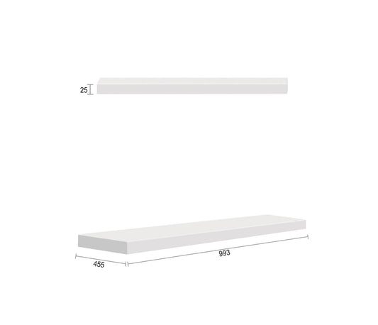 Noosa Fluted 997X424x25 Matte White Leg Panel
