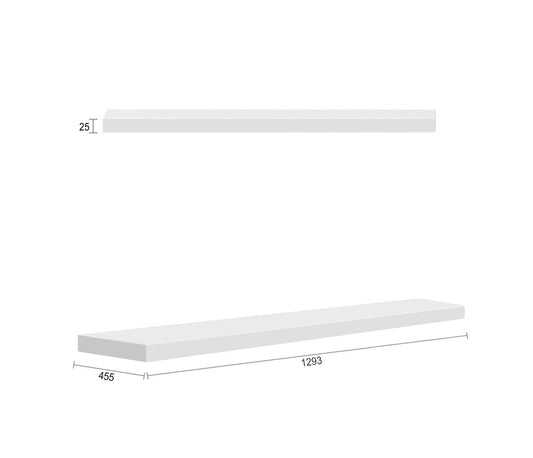 Noosa Fluted 1297X424x25 Matte White Leg Panel