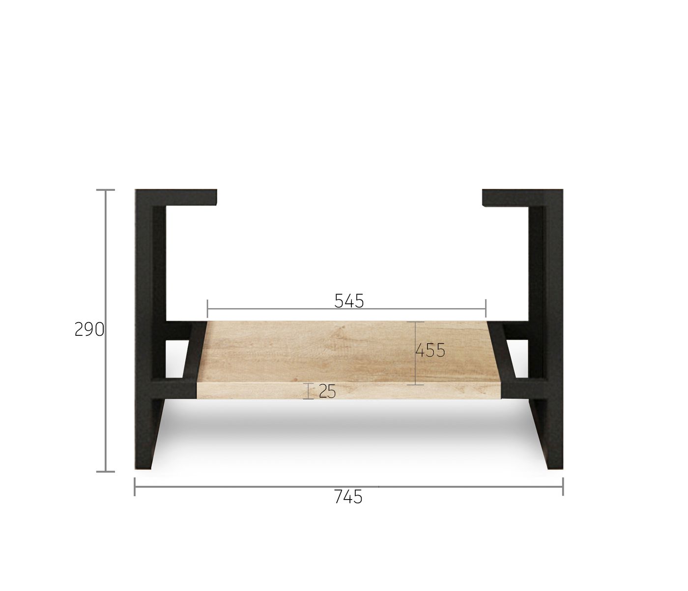 Leg Byron 750X450 Natural Oak