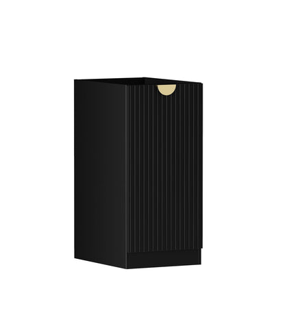 Marlo Fluted Laundry 415 Black Base Cabinet