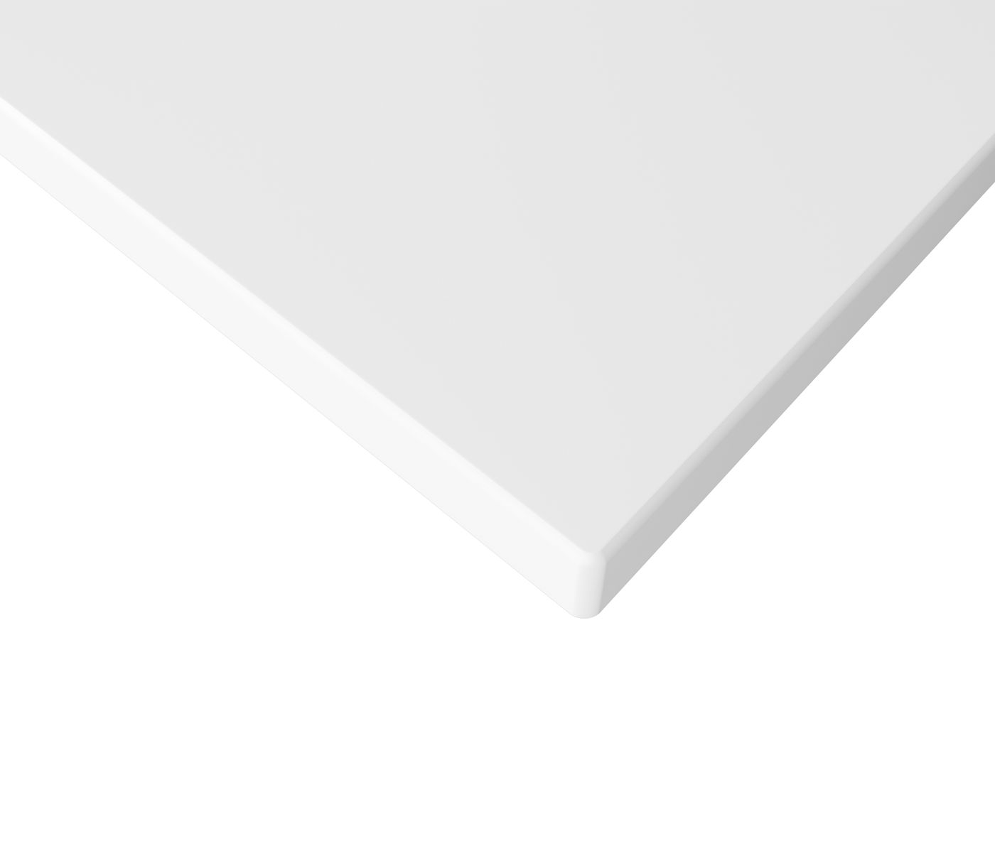 Laundry 1300mm Solid Surface Matte White Top - No Hole