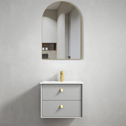 Boston 600mm Light Grey Wall Hung Cabinet Only
