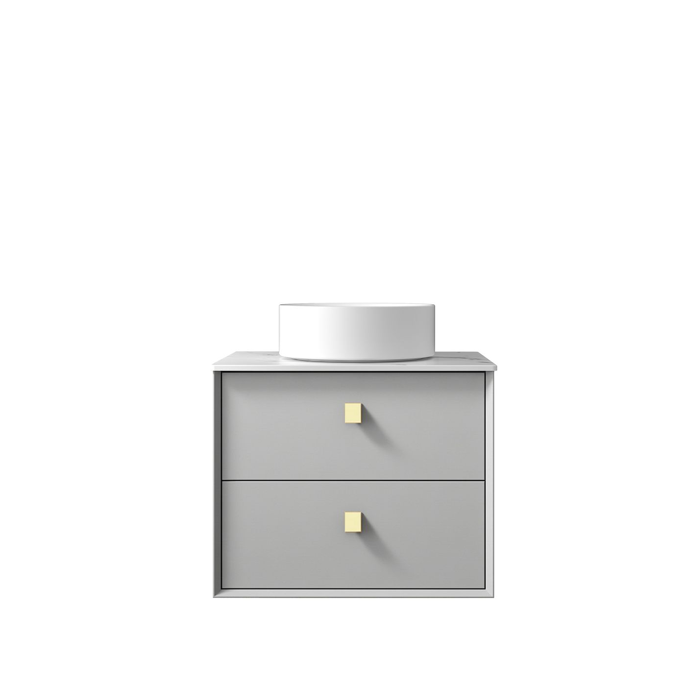 Boston 600mm Light Grey Wall Hung Cabinet Only