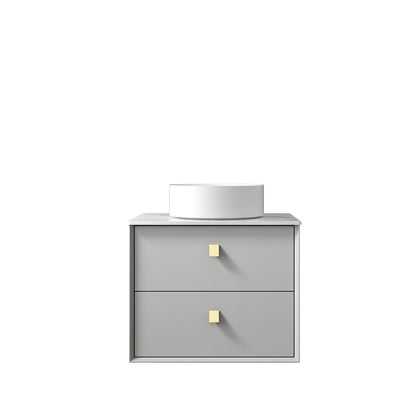 Boston 600mm Light Grey Wall Hung Cabinet Only