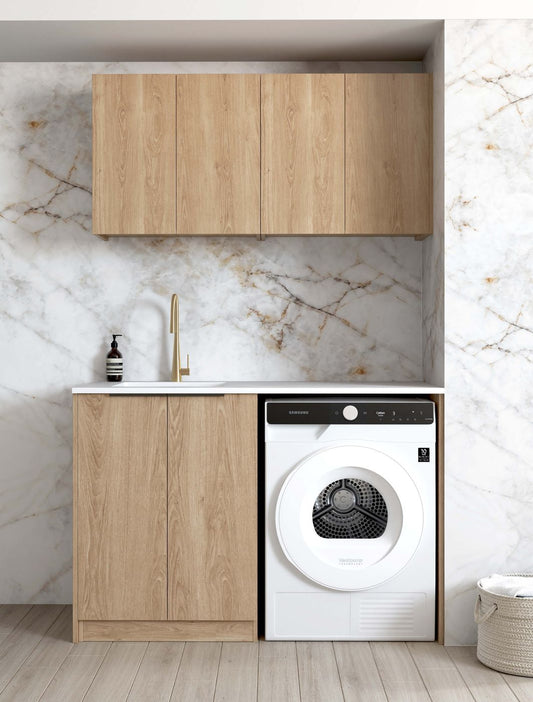 Laundry Kit 1305B Byron/Bondi Natural Oak with Matte White Top