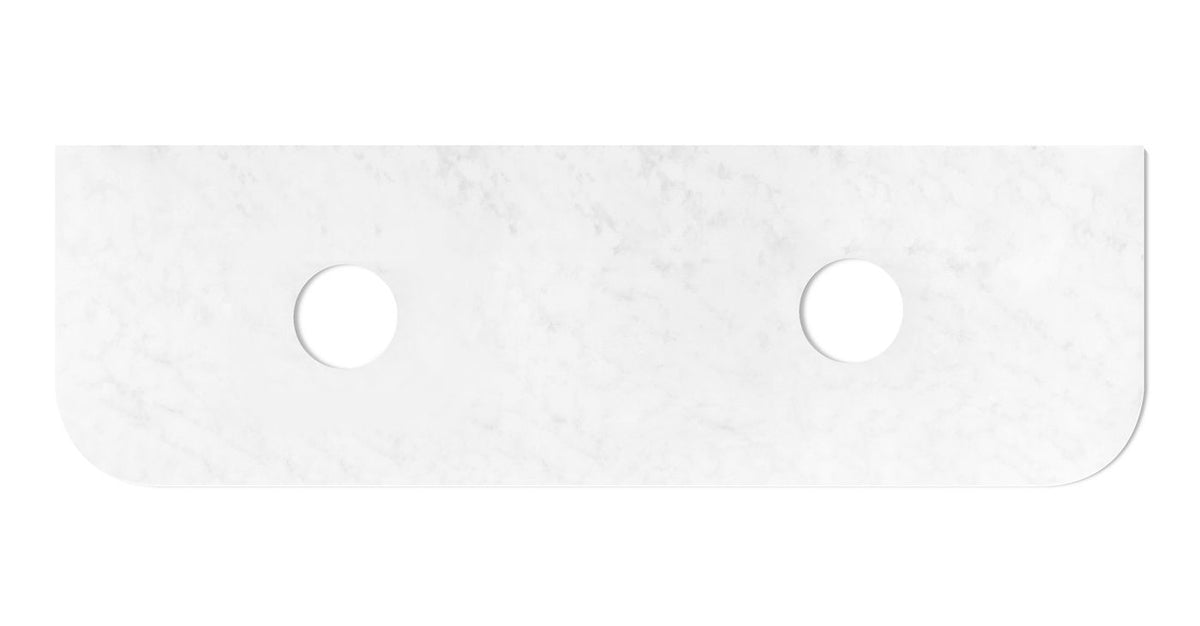 Bondi 1800x460x20 Solid Surface Cloudy Carrara Top