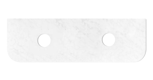 Bondi 1800x460x20 Solid Surface Cloudy Carrara Top