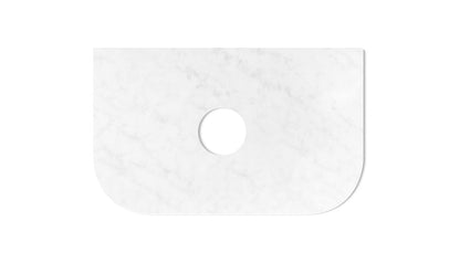Bondi 750x460x20 Solid Surface Cloudy Carrara Top - NTH or 12TH Only