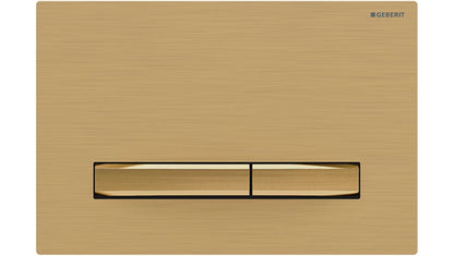 Sigma50 Dual Flush Button Brass Brushed with Brass Button