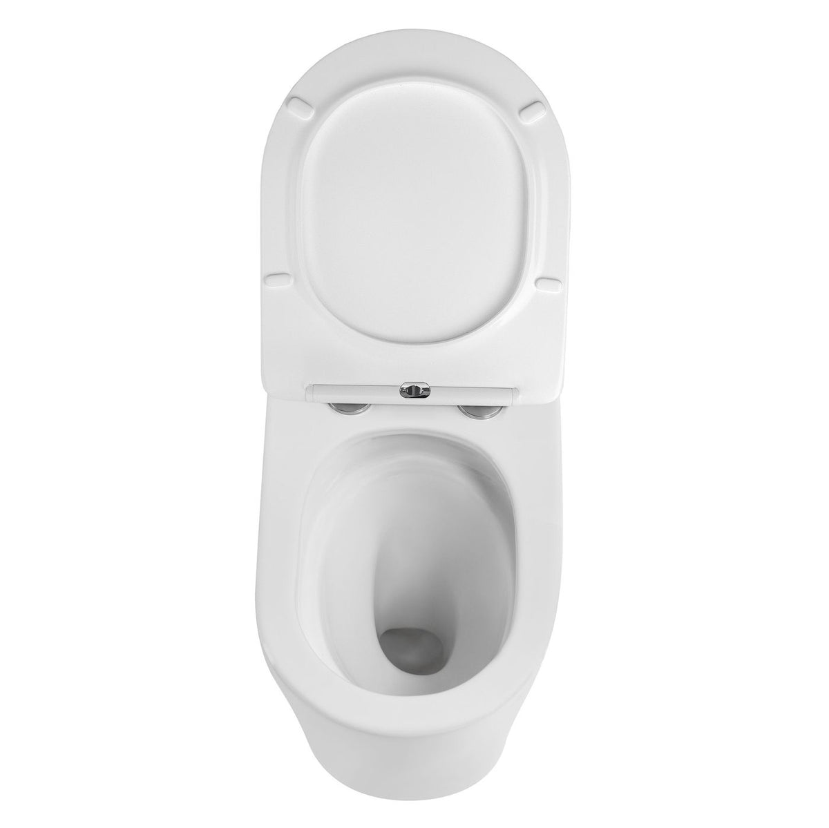 Alzano Wall Face Pan Hurricane Flush Matte White with R&T Cistern, No Push Plate