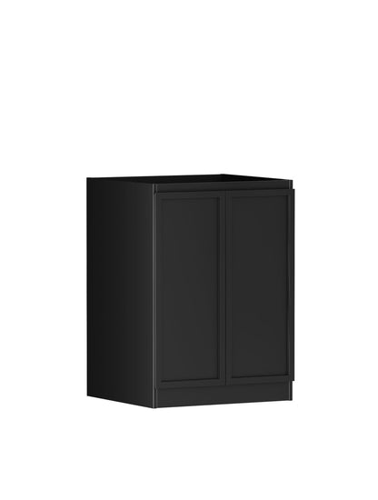 Mini Laundry 650mm Hampshire Matte Black with Pure White Top