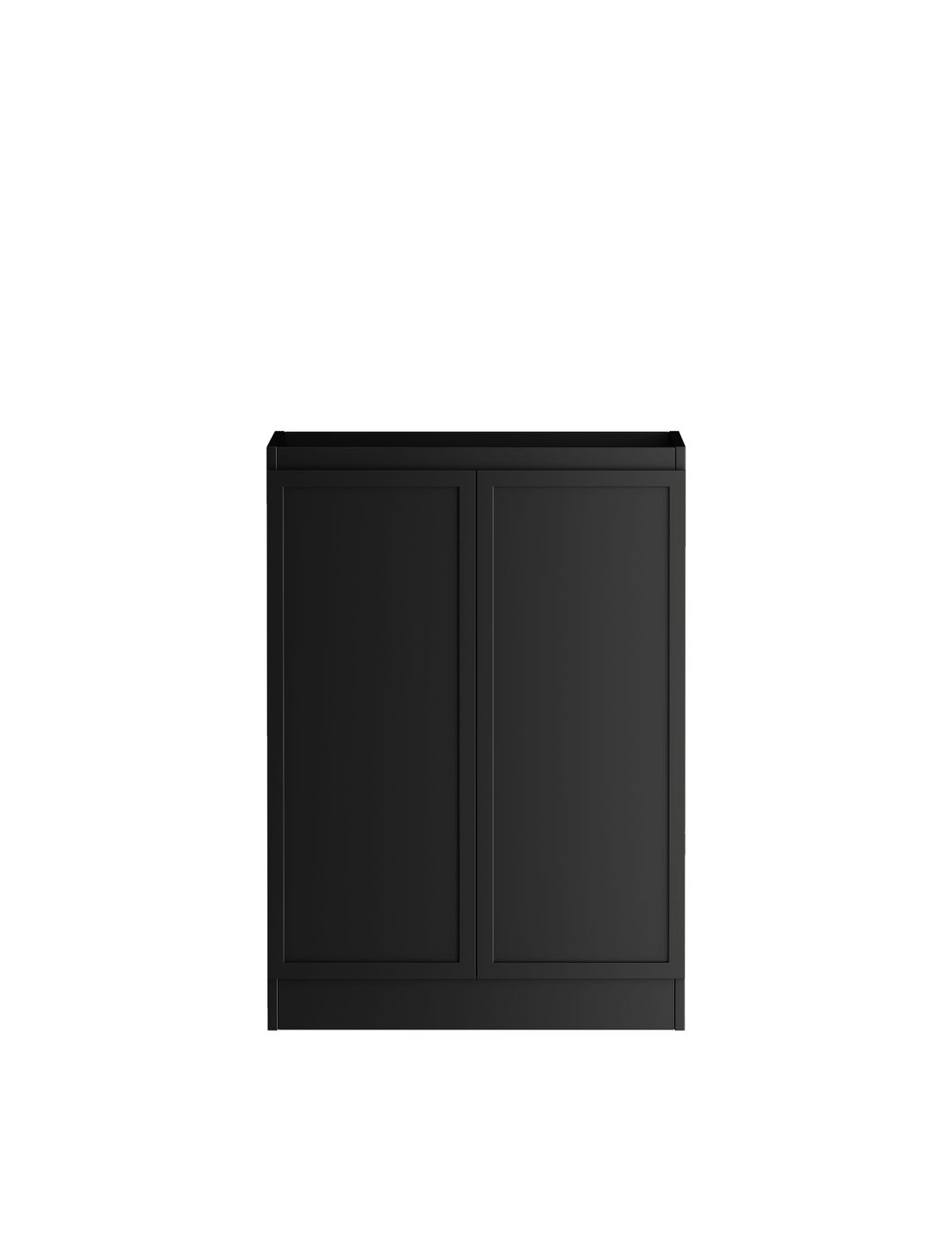 Mini Laundry 650mm Hampshire Matte Black with Pure White Top