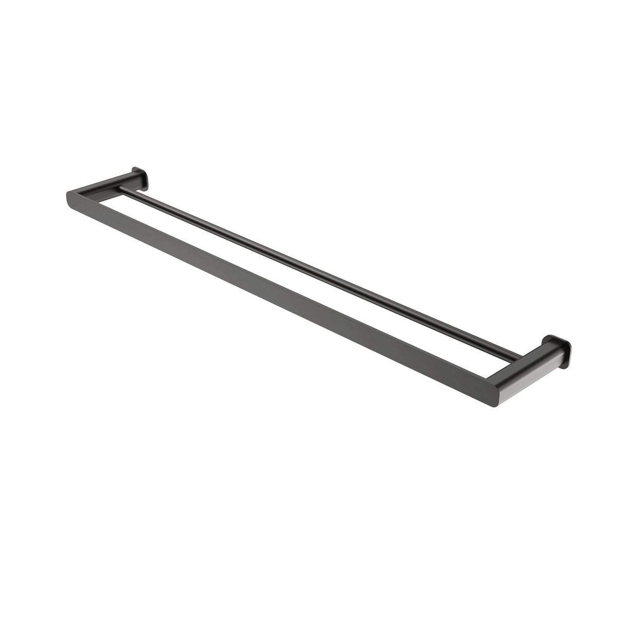 Oskar 750mm Gun Metal Double Towel Rail