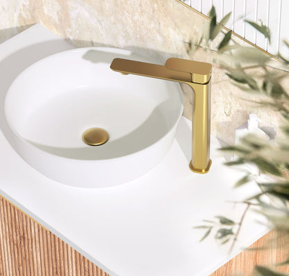 Oskar Tall Basin Mixer Argent Gold