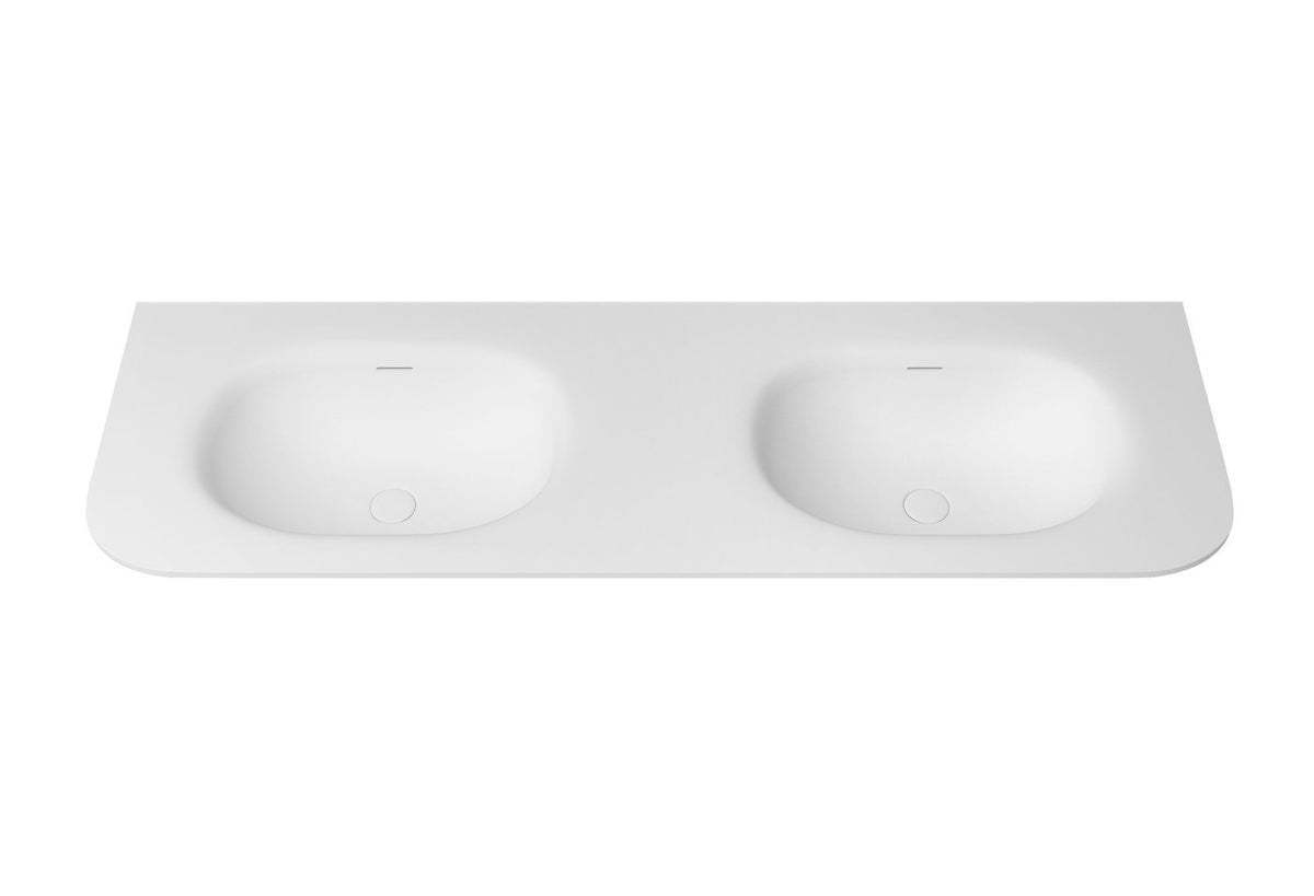 Chloe 1500x500 Silk Matte White Top with Basin