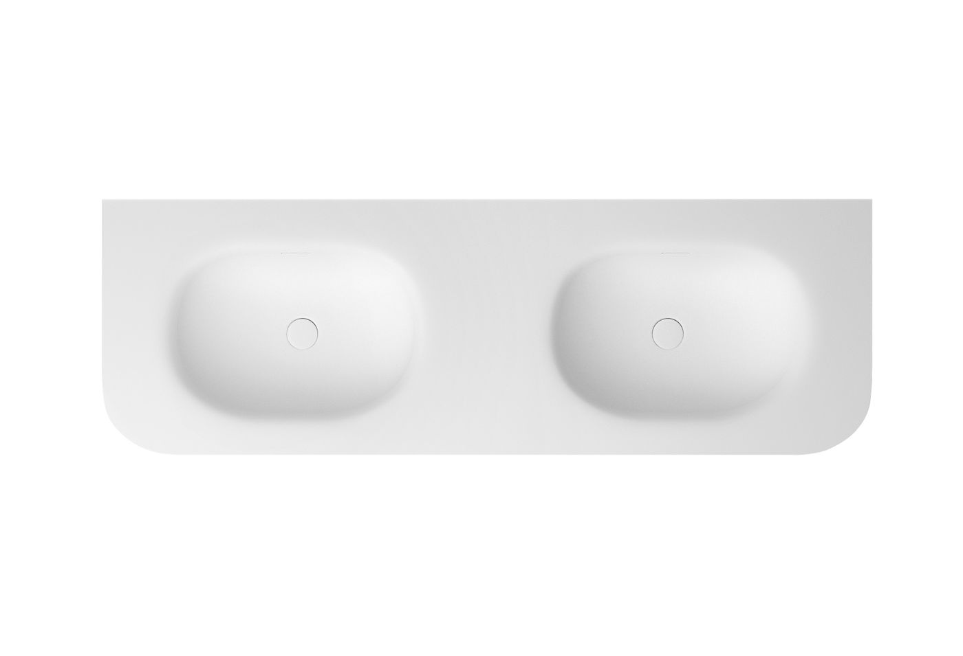 Chloe 1500x500 Silk Matte White Top with Basin