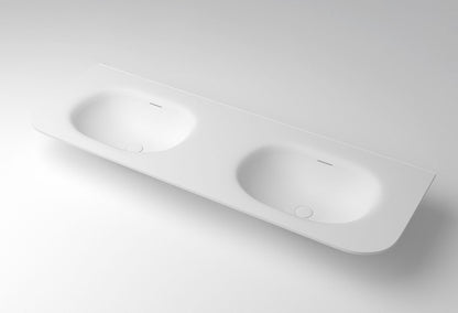 Chloe 1500x500 Silk Matte White Top with Basin