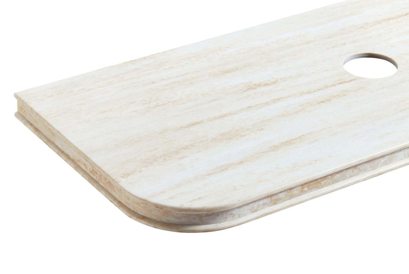 Havana English Edge 1800x500x50 Sand Dune Top
