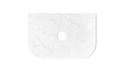 Havana 750x500x20 Solid Surface Cloudy Carrara Top