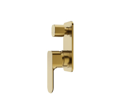 Oskar Shower Mixer With Diverter Argent Gold