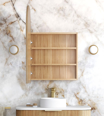 Archie 900mm Woodland Oak Shaving Cabinet